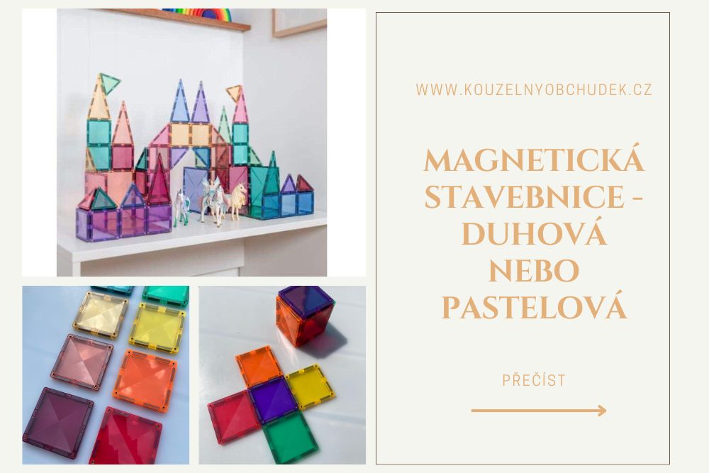 Jak vybrat magnetickou stavebnici pro děti: Duhová vs. pastelová