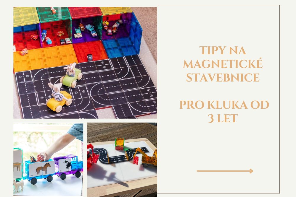 Vánoční dárek pro kluka 3–5 let: Magnetická stavebnice, která neomrzí a roste s dítětem