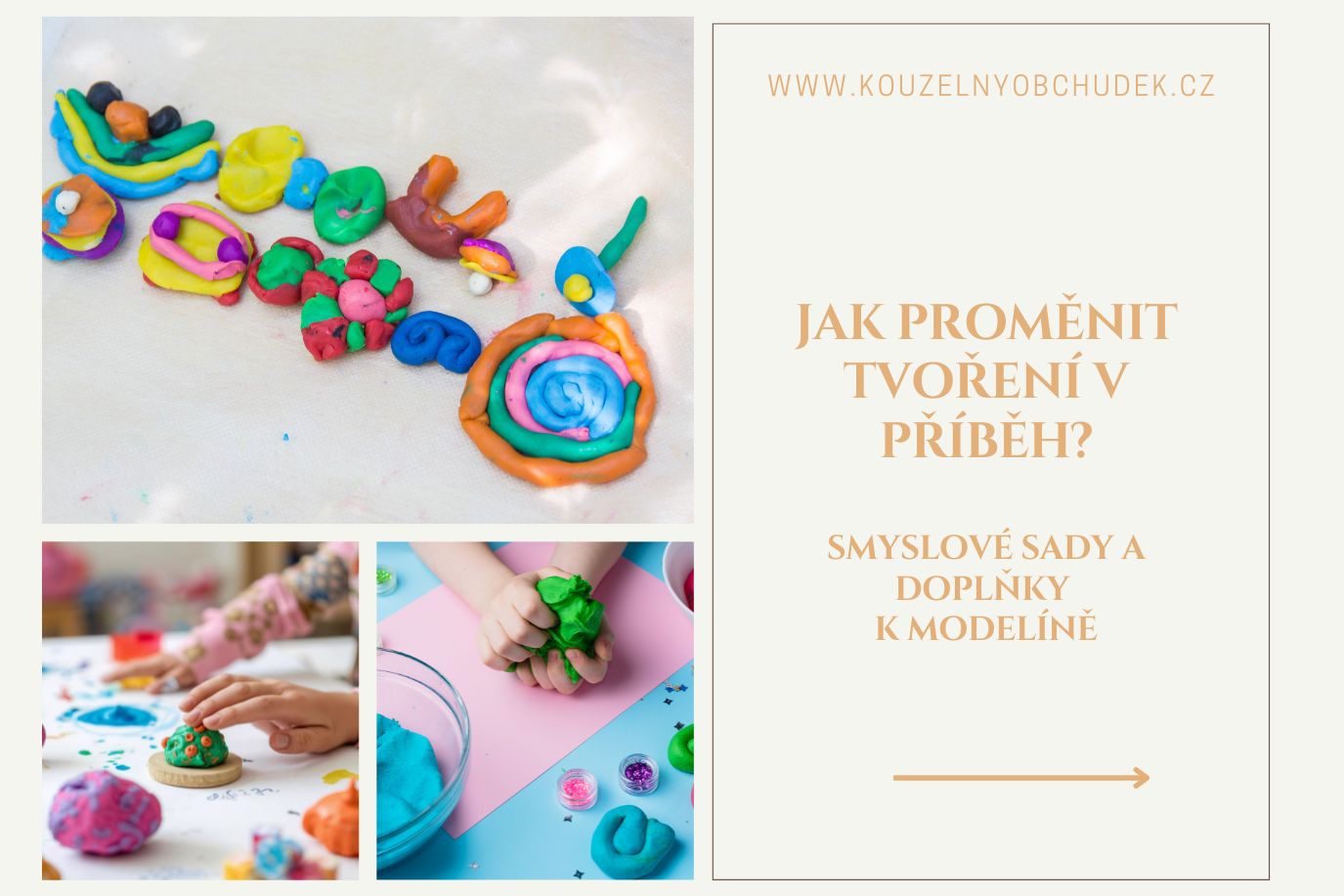 Smyslové sady a doplňky k modelíně: Jak proměnit tvoření v nekonečný příběh?