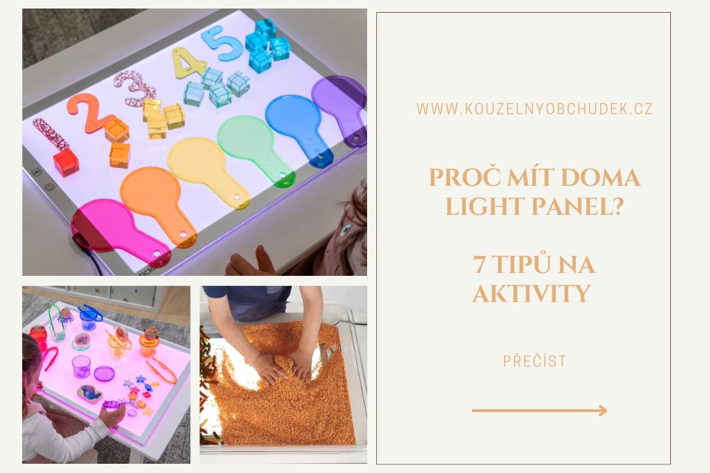 Proč mít doma Tickit Light Panel? 7 tipů na smyslové hry a aktivity, které zabaví a rozvíjí děti doma i ve školce
