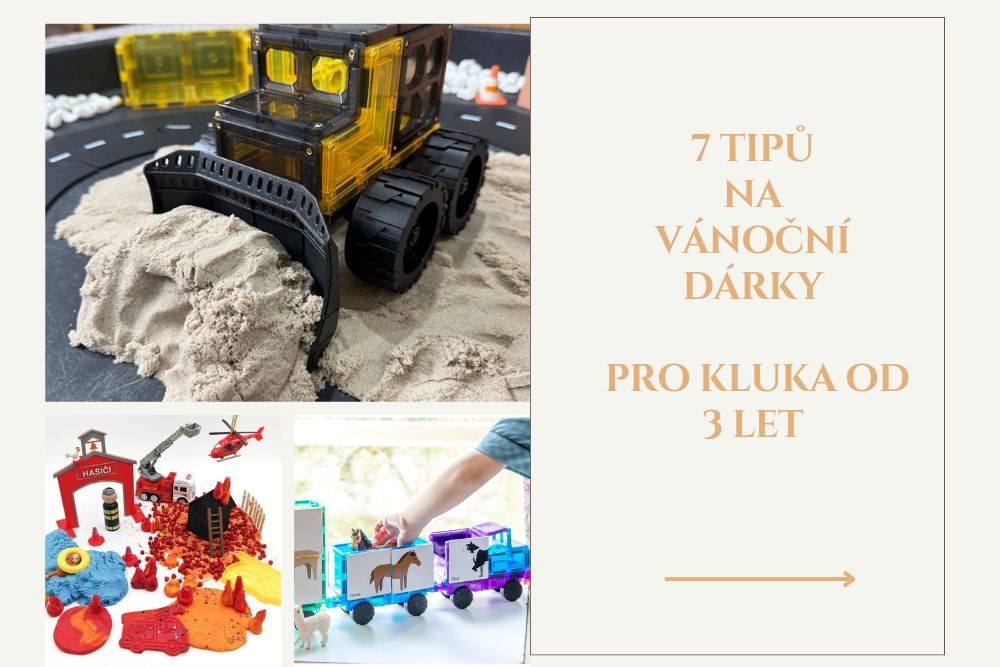 Vánoční dárek pro kluka od 3 let: 7 tipů na hračky, které rozvíjejí, baví a vydrží