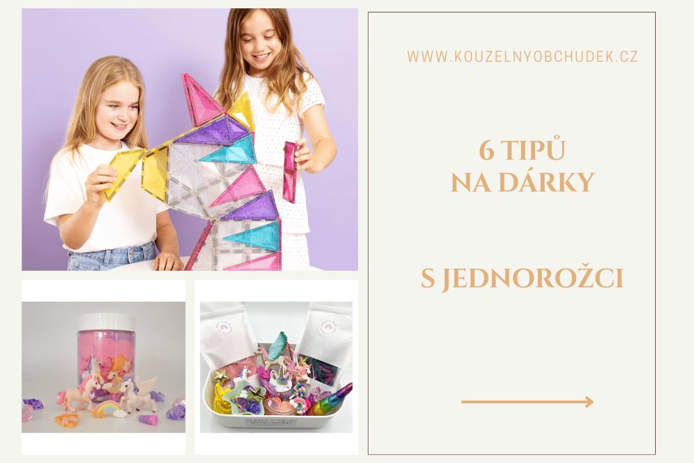 6 tipů na dárky s jednorožcem pro holčičky od 4 do 6 let