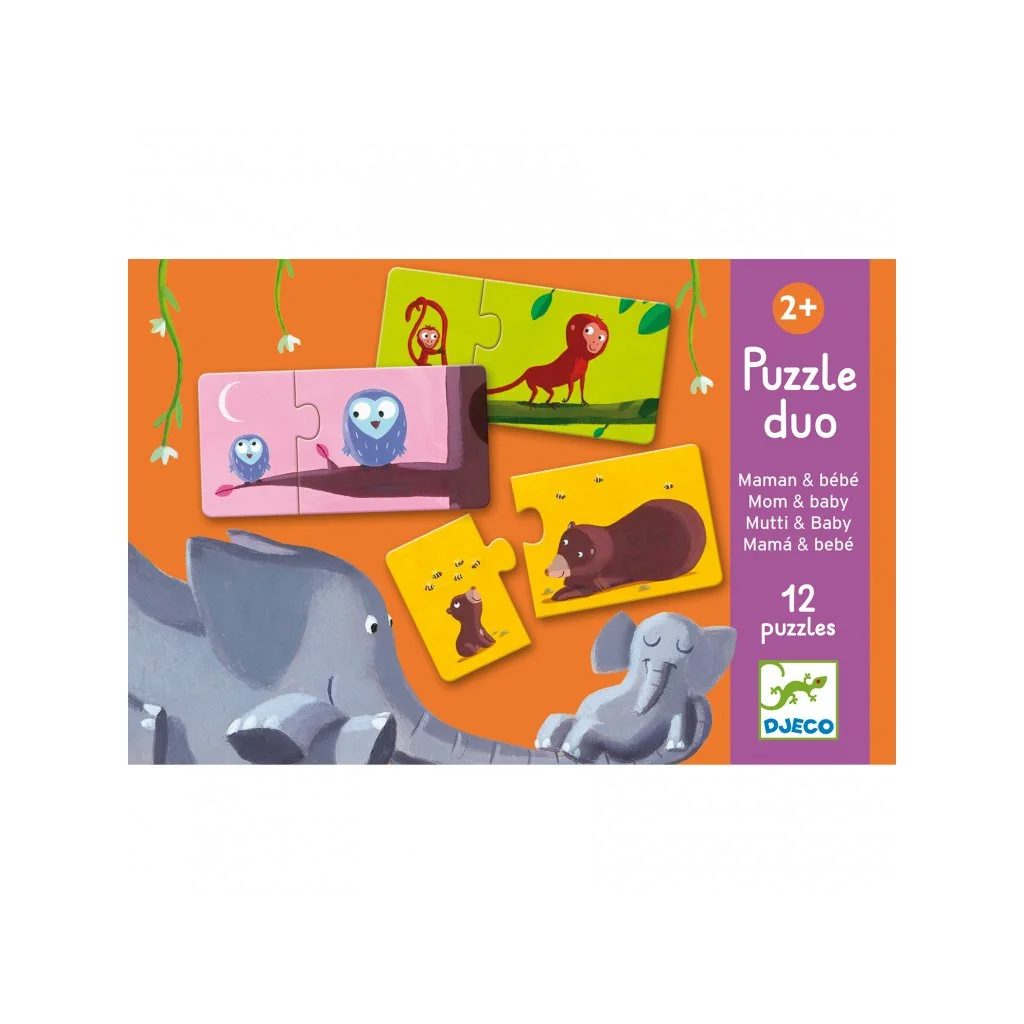 DJECO Duo puzzle Počítání se zvířátky