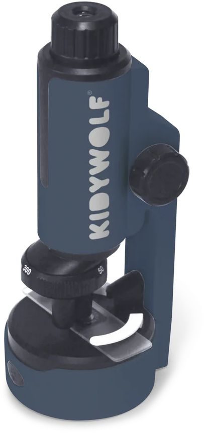 Přenosný dětský mikroskop Kidywolf Kidymicroscope v modré barvě