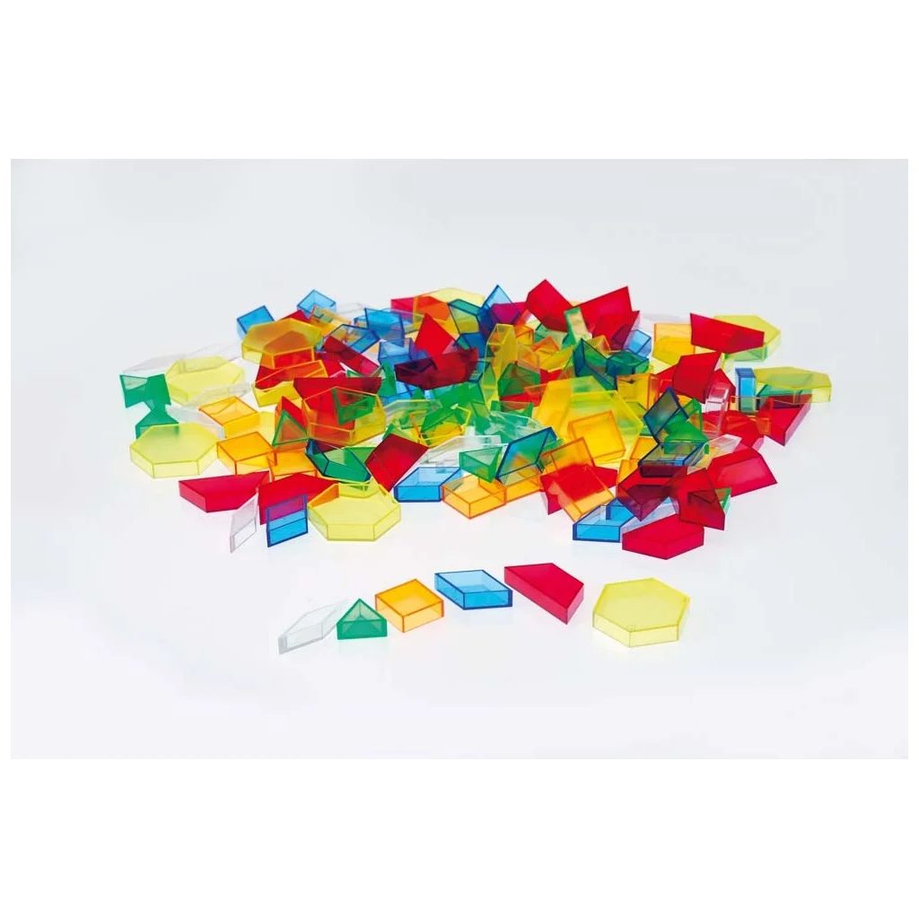 Průsvitné geometrické tvary (180 ks)