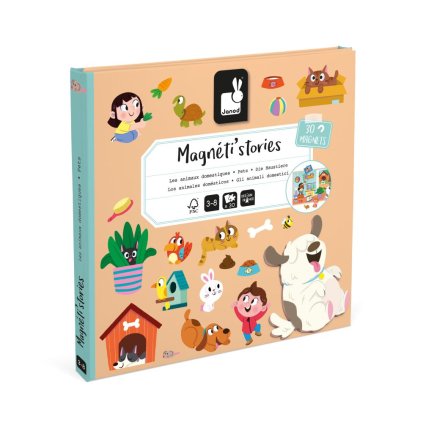 J05457 Janod Magnetistories Magneticka kniha Domaci milacikovia 01