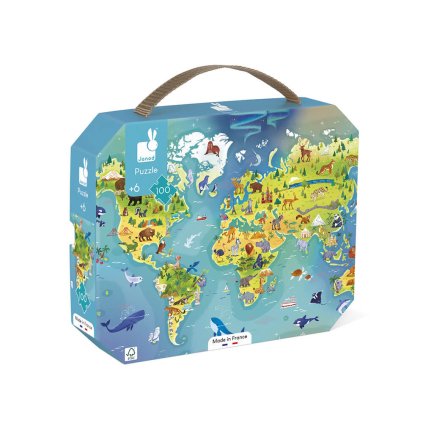 J02607 Janod Puzzle Mapa sveta 01