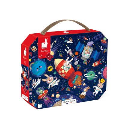 J02545 Janod Puzzle v kufriku Raketa vo vesmire 01