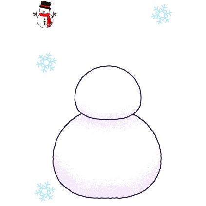 Dotvoř sněhuláka