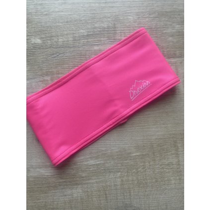 Drexiss funkční čelenka Pink DOSPĚLÁ, podzim/zima,obvod 53cm+