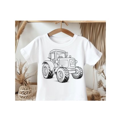 Vybarvi si tričko - Traktor