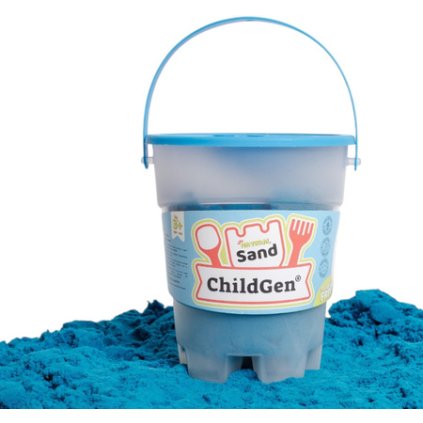 cze pm ChildGen Kineticky pisek s formickou 100 prirodni 500 g barva MODRA vune broskvova 127 5