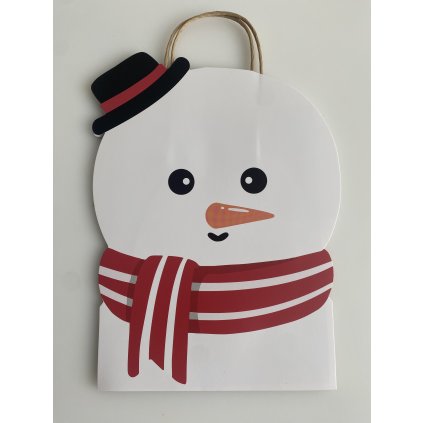 Vánoční taška Sněhulák 27x25 cm