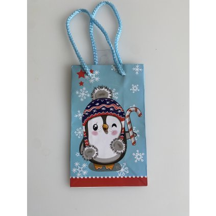 Vánoční taštička Tučňáček 16x10 cm