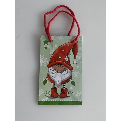 Vánoční taštička Skřítek 16x10 cm