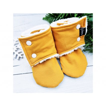 52473 capacky barefoot s berankem mustard white