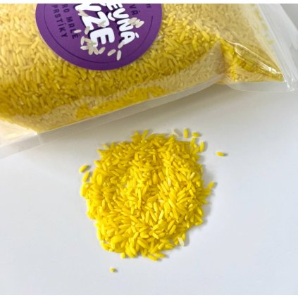 Barevná rýže 500 g - žlutá