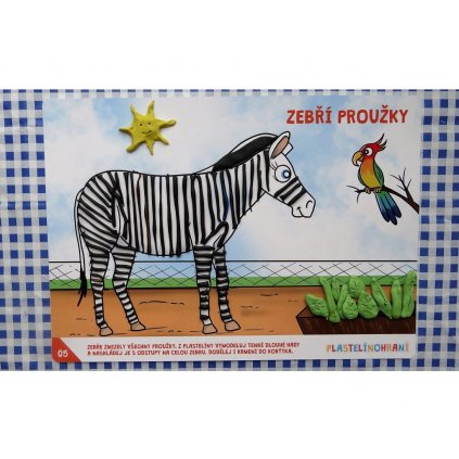 107 plastelinohrani zebra deti