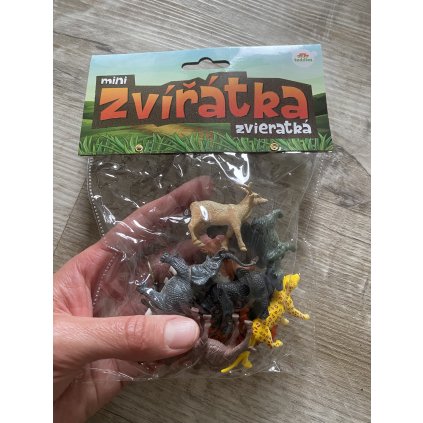 Zvířátka MINI ZOO, plast, 5-6 cm, 12 ks v sáčku