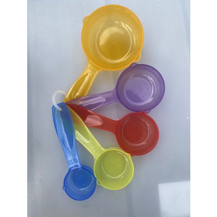 TickiT Průhledné barevné odměrky 5 ks