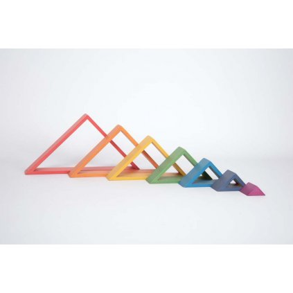TickiT Duhový architekt - Trojúhelníky 7 ks