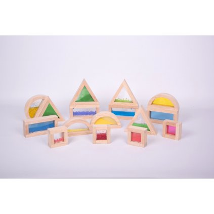 TickiT  Senzorické kostky 16 kusů - Sensory Block Set