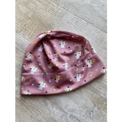 DRÁČE - funkční čepice vel. L, jednorožci