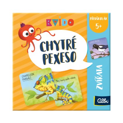 KVÍDO - Chytré pexeso - Zvířata 5+