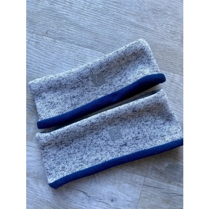 BajaDesign Zimní svetrová čelenka, šedomodrá