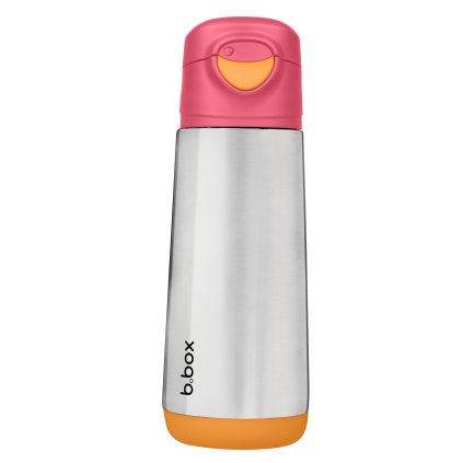 b.box Termoska na pití 500 ml sport - růžová/oranžová