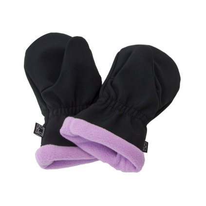 FANTOM Softshellové rukavice s fleece podšívkou-fialová