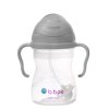 b.box Hrneček s brčkem 6m+ 240 ml - šedý