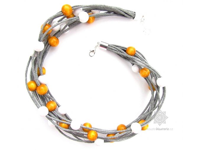 Dřevěné korále vícebarevné