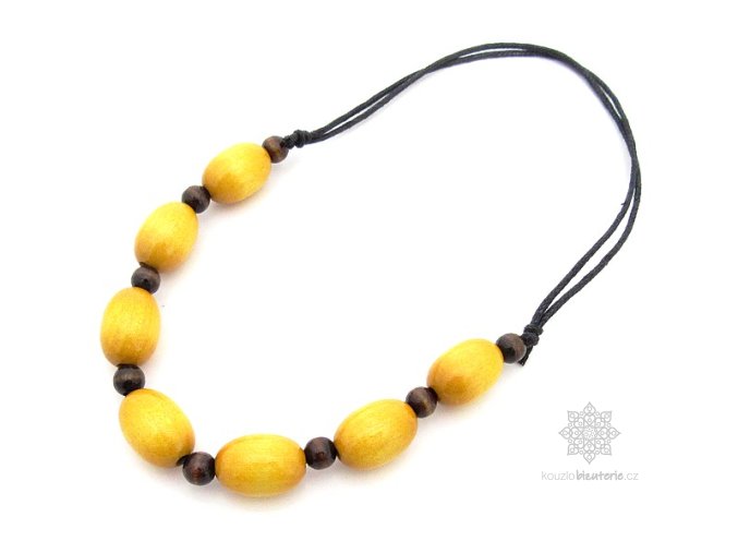 Dřevěné korále vícebarevné