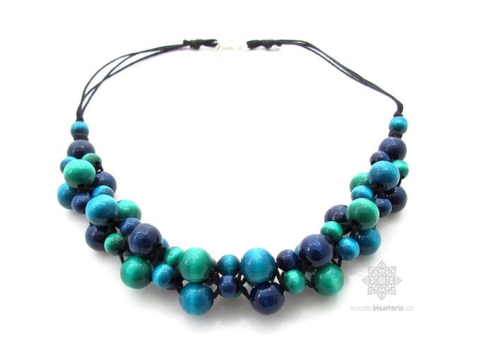 Dřevěné korále Hrozen mini