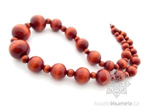 Dřevěné korále skořicové