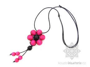 Dřevěné korále vícebarevné