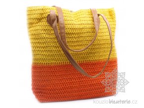 Recyklovaná nákupní taška žluto - oranžová