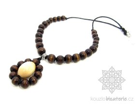 dřevěné korále vícebarevné