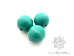 Dřevěné korálky - mint 30 mm