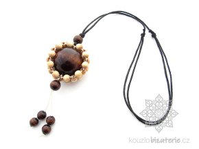 Dřevěné korále vícebarevné