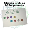Artmagico Akrylový fix s jemným hrotem UNI BASIC METALICKÉ 8ks kryvost na bílé