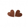 nausnice srdce hnede 11