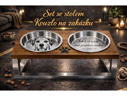 stolek miska dalmatýn