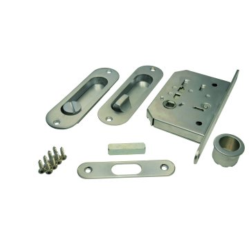 Ferremi VIZUALIZACE kování oválné sada wc klička (chrom mat)