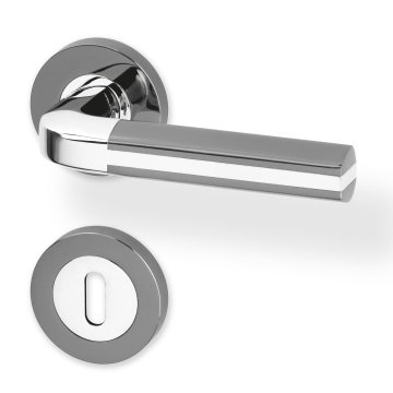 ALIB0276 Ravena klika R BB chrom antracit tisk