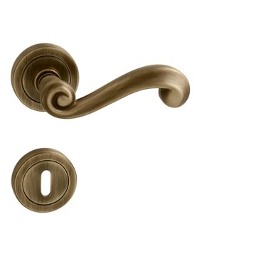 Tupai dveřní kování TI CARLA R 738 (česaný bronz)