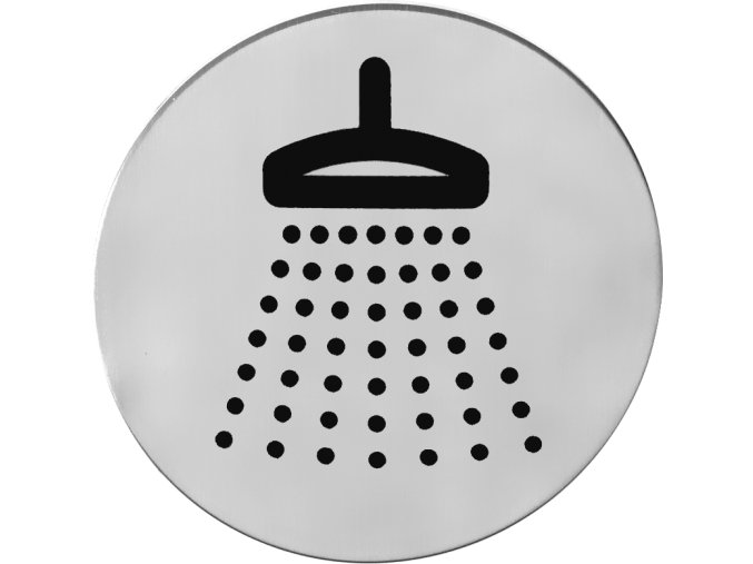 Piktogram ACT Sprcha samolepící K (nerez) DOPRODEJ