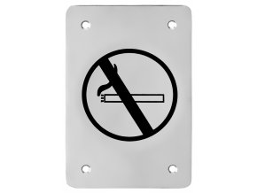 Piktogram ACT Zákaz kouření HR (nerez)