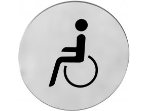 Piktogram ACT Tělesně postižení K samolepící (nerez) DOPRODEJ